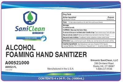 Case Label (Bio 5076 Flsim.simoniz Fm 70 Alc Sanitizer.1000ml.case Label.cs610inp.0825)